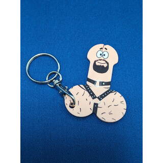 Bondage Shopping Trolley Token Keyring